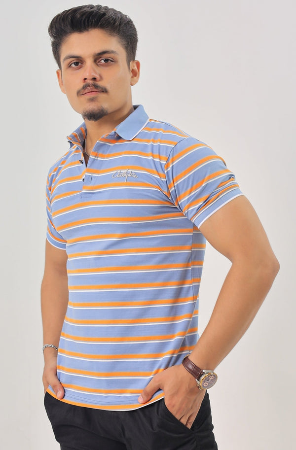 Orient Stripe Polo - Firangi Kapra